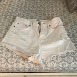 White urban outfitters jean shorts